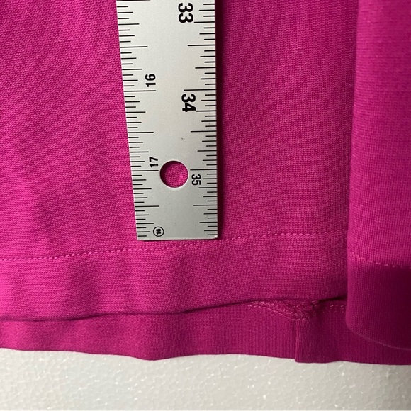 Lands End Sheath Dress Women 12 Pink Cocktail Midi Scope Neck Sleeveless Casual - Picture 7 of 8